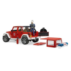 BRUDER 02528 Πυροσβεστικό Jeep Wrangler Unlimited Rubicon με Πυροσβέστη 4 αντίγραφο